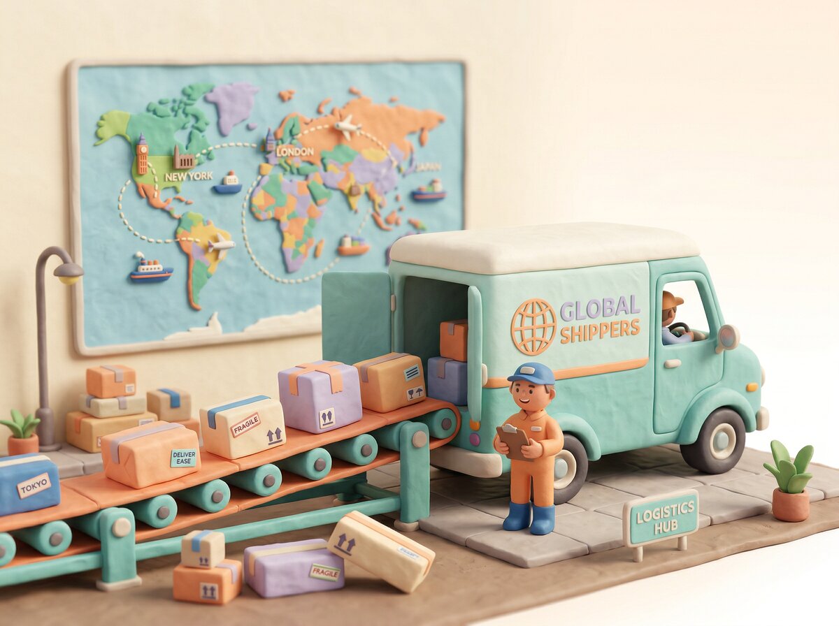 Shipping and logistics management with multi-carrier rate comparison